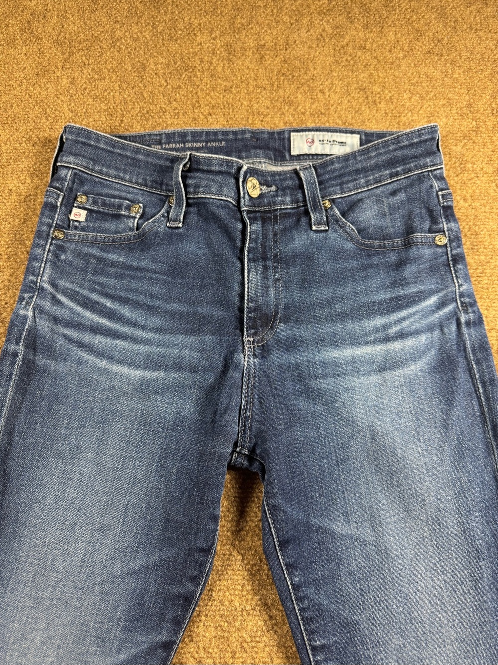 AG The Farrah Skinny Ankle High Rise Jeans 25 Regular - Picture 7 of 16